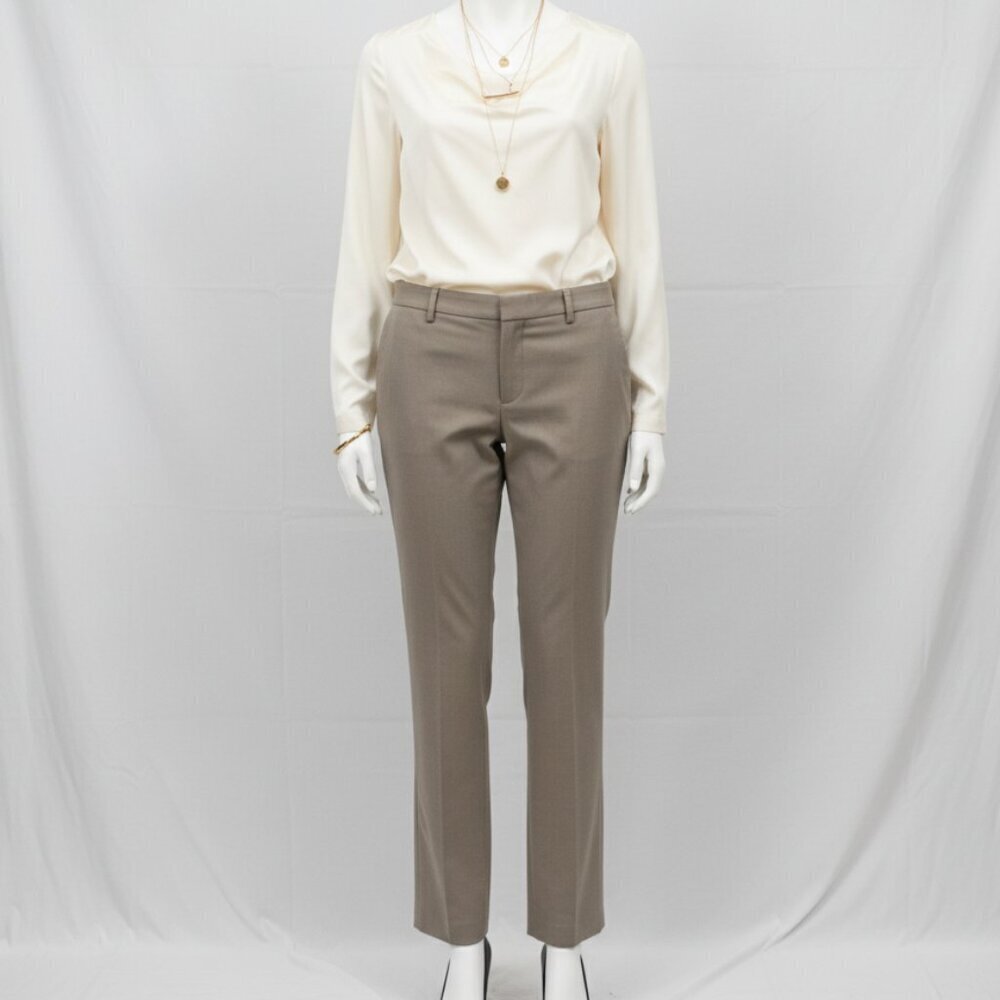 NWT Coldwater Creek Natural Fit Straight Leg Khaki Pants Women’s Size 10 Taupe - Picture 2 of 11